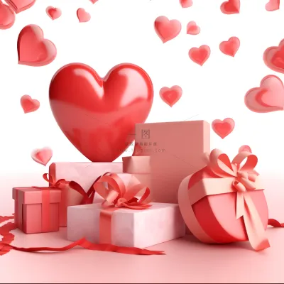 情人节520粉红礼物礼盒爱心浪漫海报素材背景 情人节520粉红礼物礼盒爱心浪漫海报素材背景