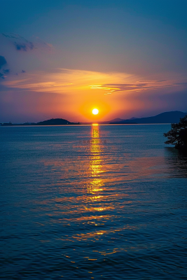 清晨日出朝霞云层摄影图