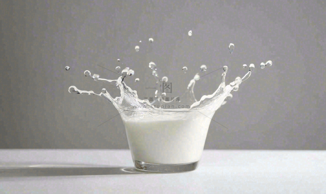 白色的牛奶飞溅摄影图
