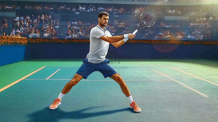 网球运动摄影图