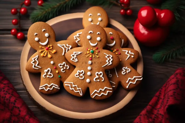 姜饼人饼干圣诞节日摄影图  姜饼人饼干圣诞节日摄影图