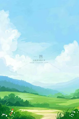 春天野外绿草繁花阳光明媚立春，春分，野外郊游，踏青，春游