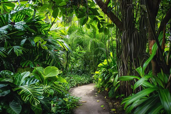 山林森林绿色大自然风景摄影图