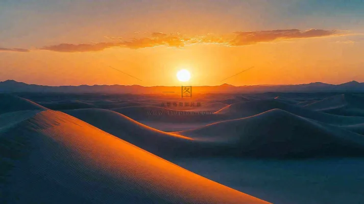 沙漠敦煌沙丘黄土大漠风光摄影图