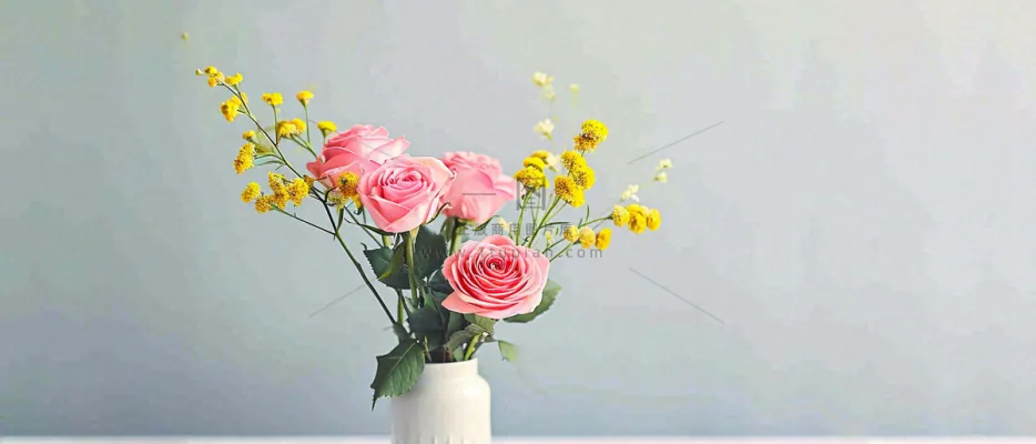 简约的墙面前有一瓶鲜花花束绿植,鲜艳清新新鲜室内装饰摄影图 简约的墙面前有一瓶鲜花花束绿植,鲜艳清新新鲜室内装饰摄影图