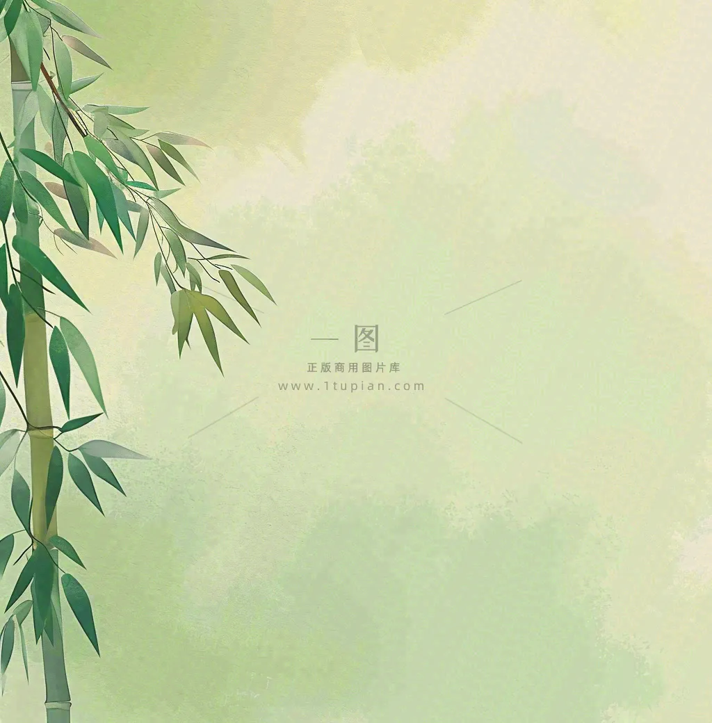 春天中国风的场景