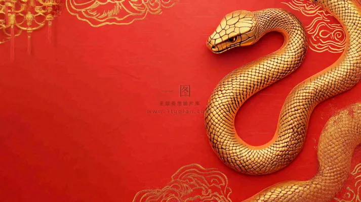 蛇年春节新年背景