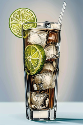 冰柠乐汽水饮料摄影图