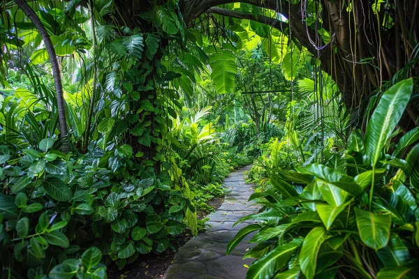 山林森林绿色大自然风景摄影图