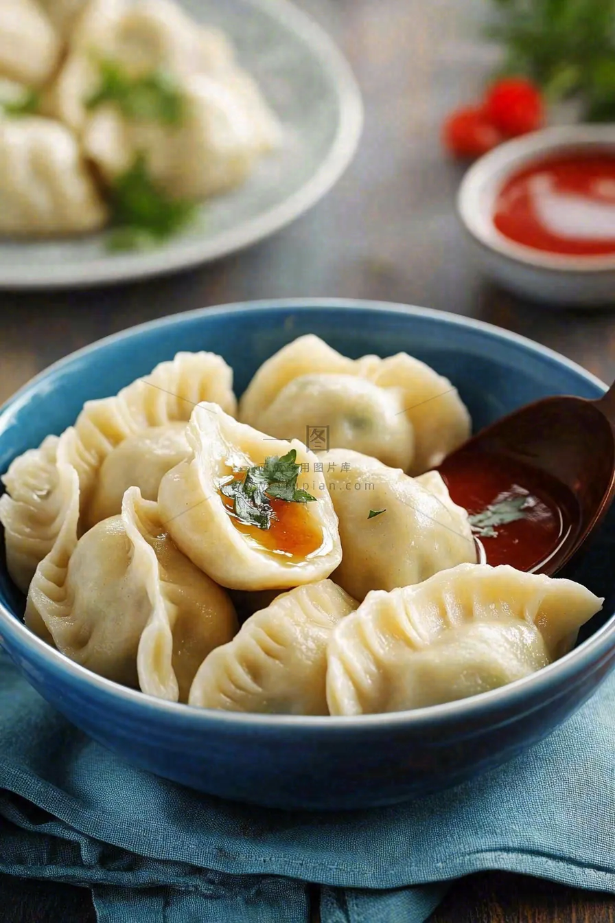 饺子中国传统美食立冬冬至摄影图
