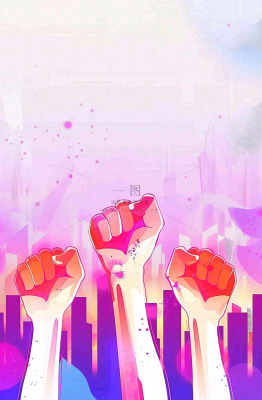 学生毕业季考试青春插画背景 学生毕业季考试青春插画背景