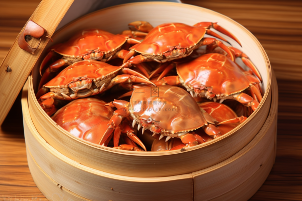 螃蟹秋季美食摄影图 