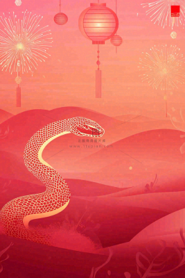 蛇年春节新年背景
