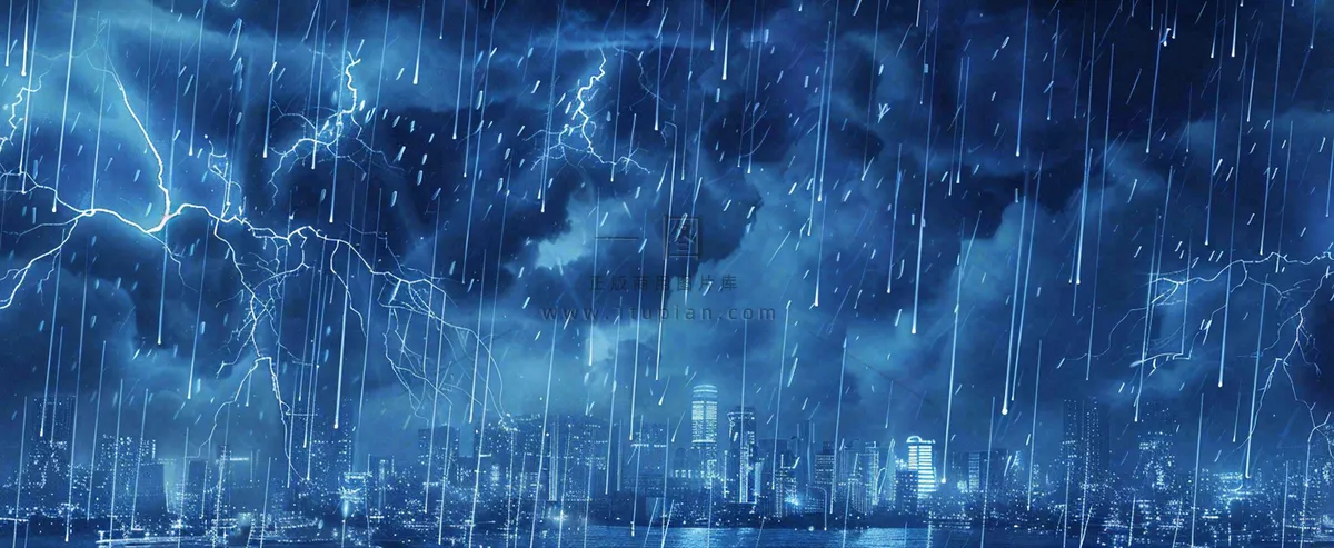 暴雨预警暴雪预警通知公告背景