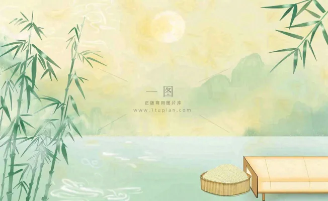 中国风古风山水画泛舟山竹青山清明端午时节清雅国画水墨画插画背景 中国风古风山水画泛舟山竹青山清明端午时节清雅国画水墨画插画背景