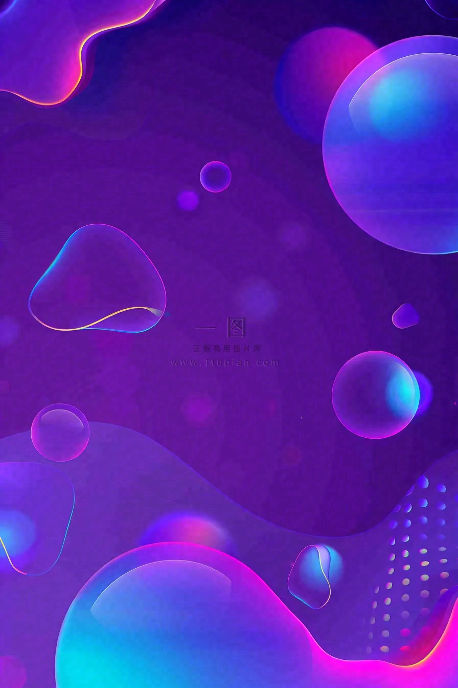 紫色渐变几何形体愚人节背景