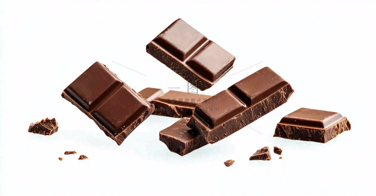 黑巧巧克力美味美食摄影图