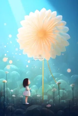 手绘插画花人物草原山森林大自然素材海报背景 手绘插画花人物草原山森林大自然素材海报背景