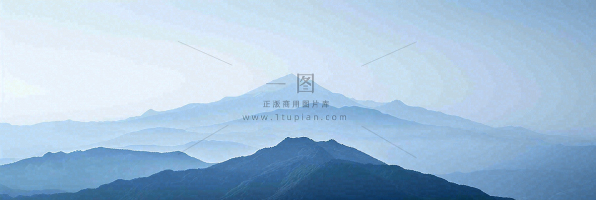 高山云层冰山雪山云雾意境，自然风景摄影图