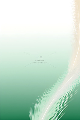 清新大气绿色芦苇羽毛背景 清新大气绿色芦苇羽毛背景