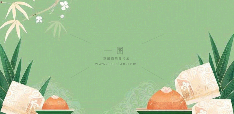 端午佳节竹子插画中国风绿色清雅静背景 端午佳节竹子插画中国风绿色清雅静背景