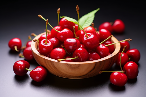红樱桃车厘子水果新鲜摄影图