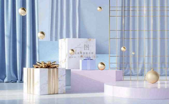电商促销简约立体几何海报背景电商C4D展台背景 电商促销简约立体几何海报背景电商C4D展台背景