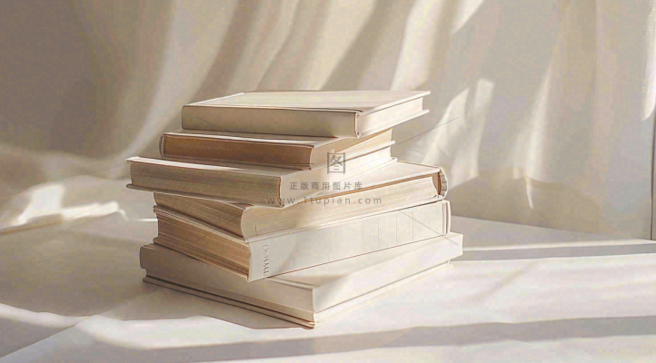 文静花瓶装饰书本阅读知识世界读书日摄影图