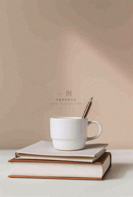 书本课本上的咖啡饮料教师节唯美摄影图