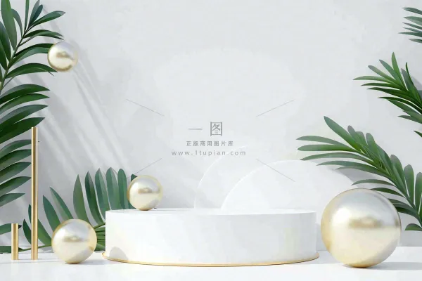 美妆护肤3d展台清新背景 美妆护肤3d展台清新背景