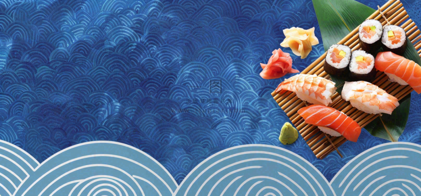 日韩料理美食摄影图背景