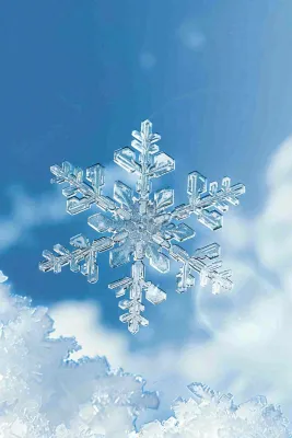 冬天白雪覆盖寒冷唯美雪景小寒插画背景