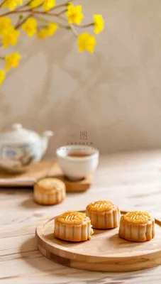 中秋节月饼摄影图