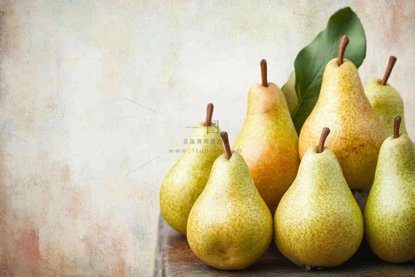 新鲜水果梨子摄影图