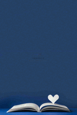 翻开的书本知识海洋阅读教师节蓝色背景