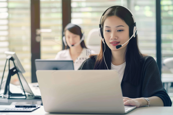 商务客服职业女性摄影图