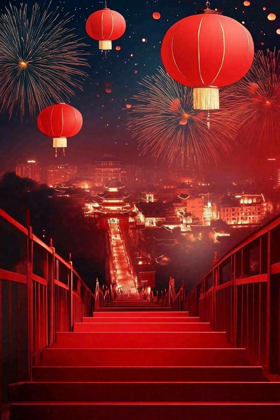 年货节促销电商背景