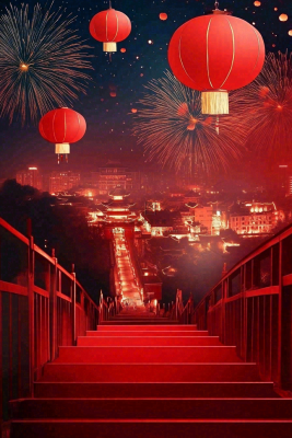 年货节促销电商背景 年货节促销电商背景