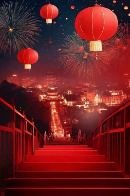 年货节促销电商背景 年货节促销电商背景