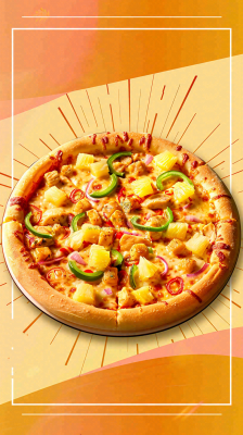 西餐美食披萨摄影图 背景