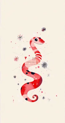 蛇年春节新年背景