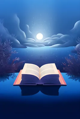 书籍简约发光蓝色背景 书籍简约发光蓝色背景