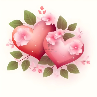 情人节520粉色爱心花浪漫海报素材背景 情人节520粉色爱心花浪漫海报素材背景