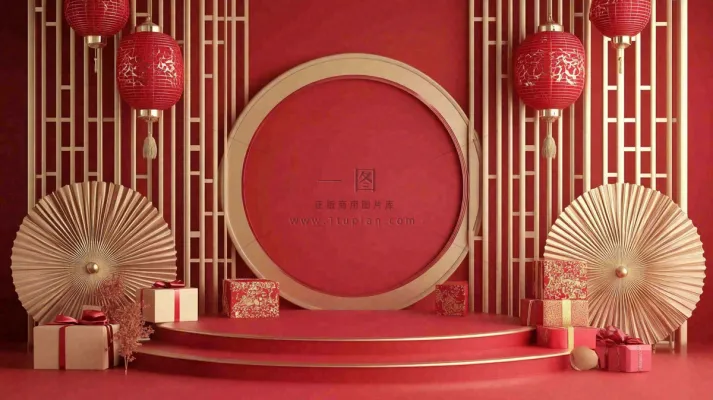 年货节促销电商背景 年货节促销电商背景