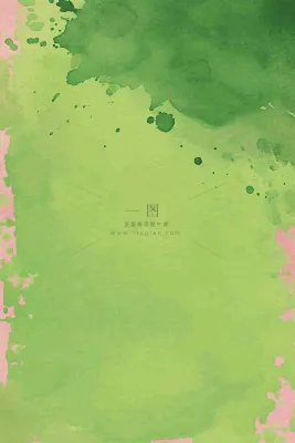 清新绿色纸张泼墨水墨纹理 清新绿色纸张泼墨水墨纹理