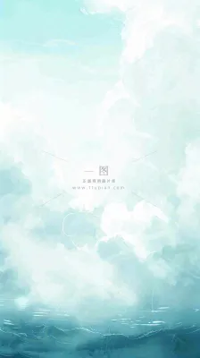 海洋海面蓝天云层白云清新春天夏天阳光，立夏夏至大暑小暑