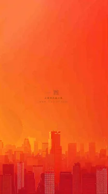 地产楼盘城市剪影背景