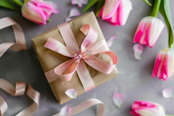 鲜花礼物礼盒妇女节女神节摄影图