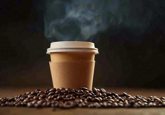 咖啡拿铁下午茶饮品摄影图