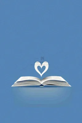 翻开的书本知识海洋阅读教师节蓝色背景